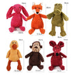 Corduroy Dog Toys – Animal Plush Squeaky Chew Toys for Small and Large Dogs