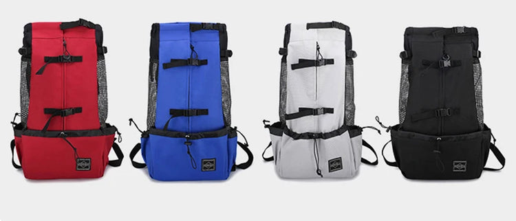 Strong Nylon Dog Carrier Backpack – Breathable Outdoor Travel Backpack for Small & Medium Dogs