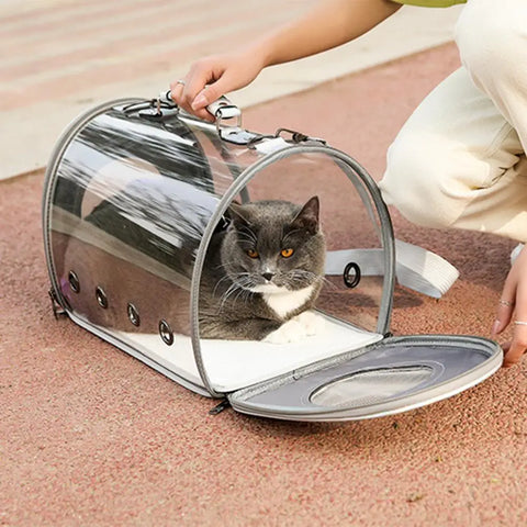 New Pet Carrier | Portable Dogs Cat Transparent Cage | Backpack Transport | Breathable Handbag for Small Animals | Dog Kitten Puppies