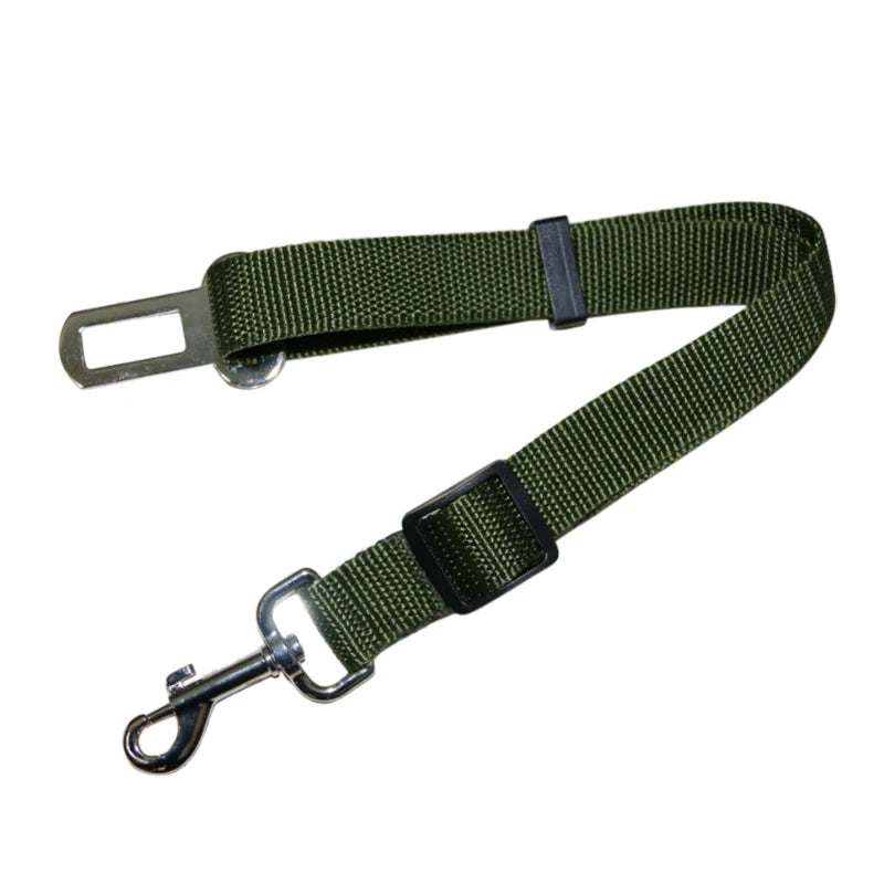 Adjustable Car Safety Pet Dog Seat Belt Harness – Multicolor Auto Traction Lead for Dogs and Cats