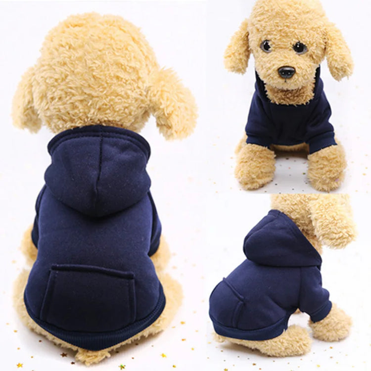 Warm Cotton Hoodie for Cats & Small Dogs | Cozy Pet Coat | Autumn/Winter with Cute Design