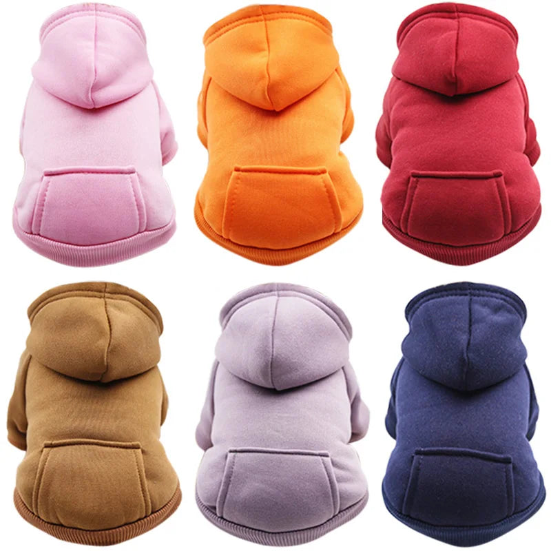 Warm Cotton Hoodie for Cats & Small Dogs | Cozy Pet Coat | Autumn/Winter with Cute Design