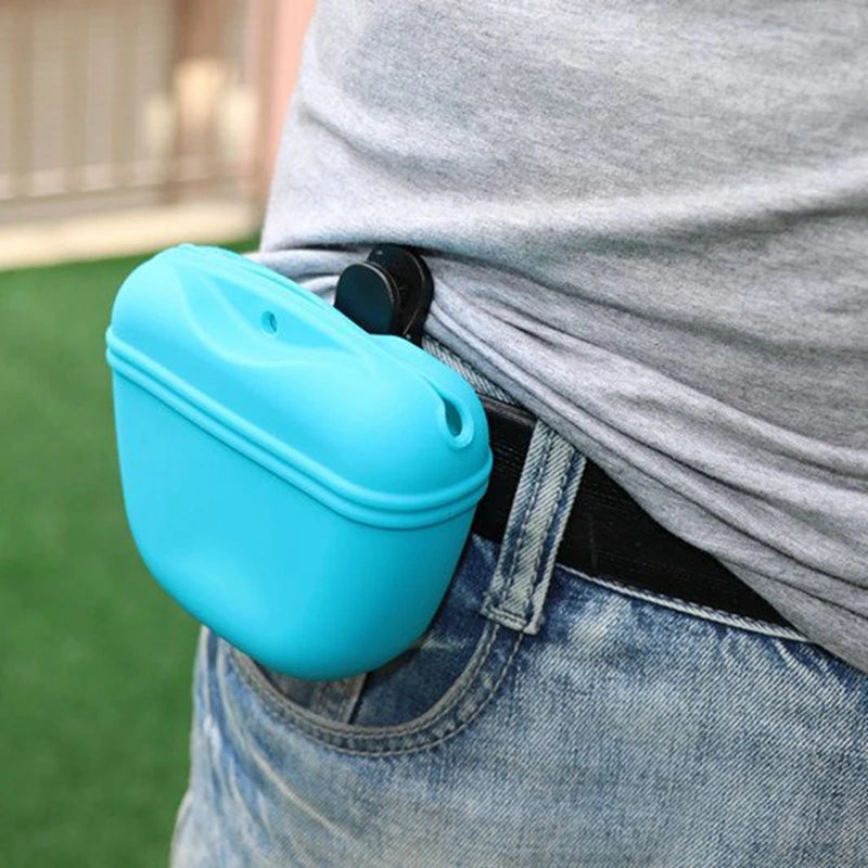 Silicone Dog Training Treat Bag – Magnetic Closure, Clip-On Design, Easy Access