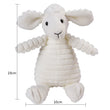 Corduroy Dog Toys – Animal Plush Squeaky Chew Toys for Small and Large Dogs