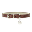 Adjustable Faux Leather | Pet Collar with Bell | Soft & Stylish for Small Dogs/Cats