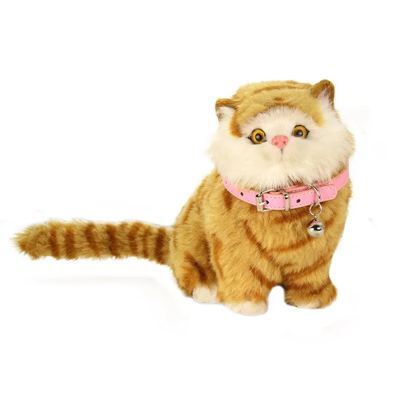 Adjustable Faux Leather | Pet Collar with Bell | Soft & Stylish for Small Dogs/Cats