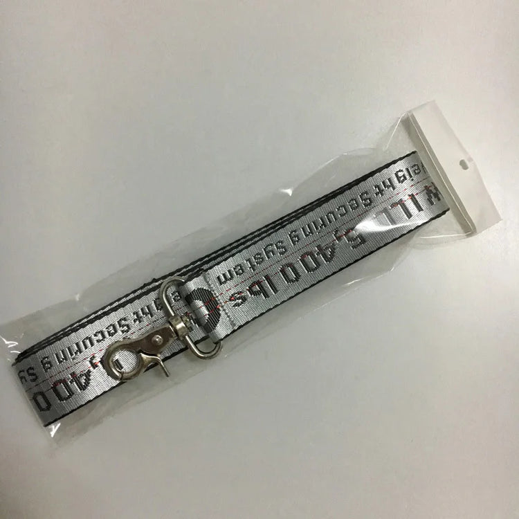 Durable Nylon Dog Collar & Leash Set – Fashion Gold Chain Lettered Design