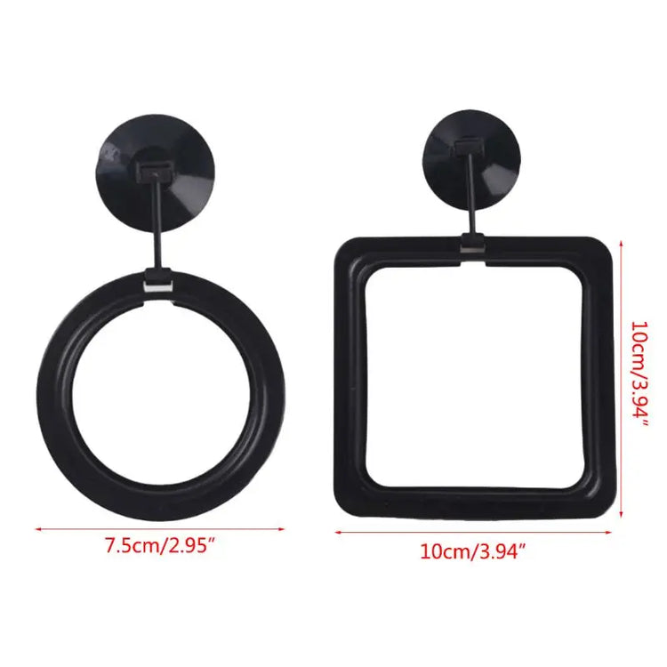 Aquarium Fish Feeding Ring with Suction Cup – Floating Food Tray for Fish Tank