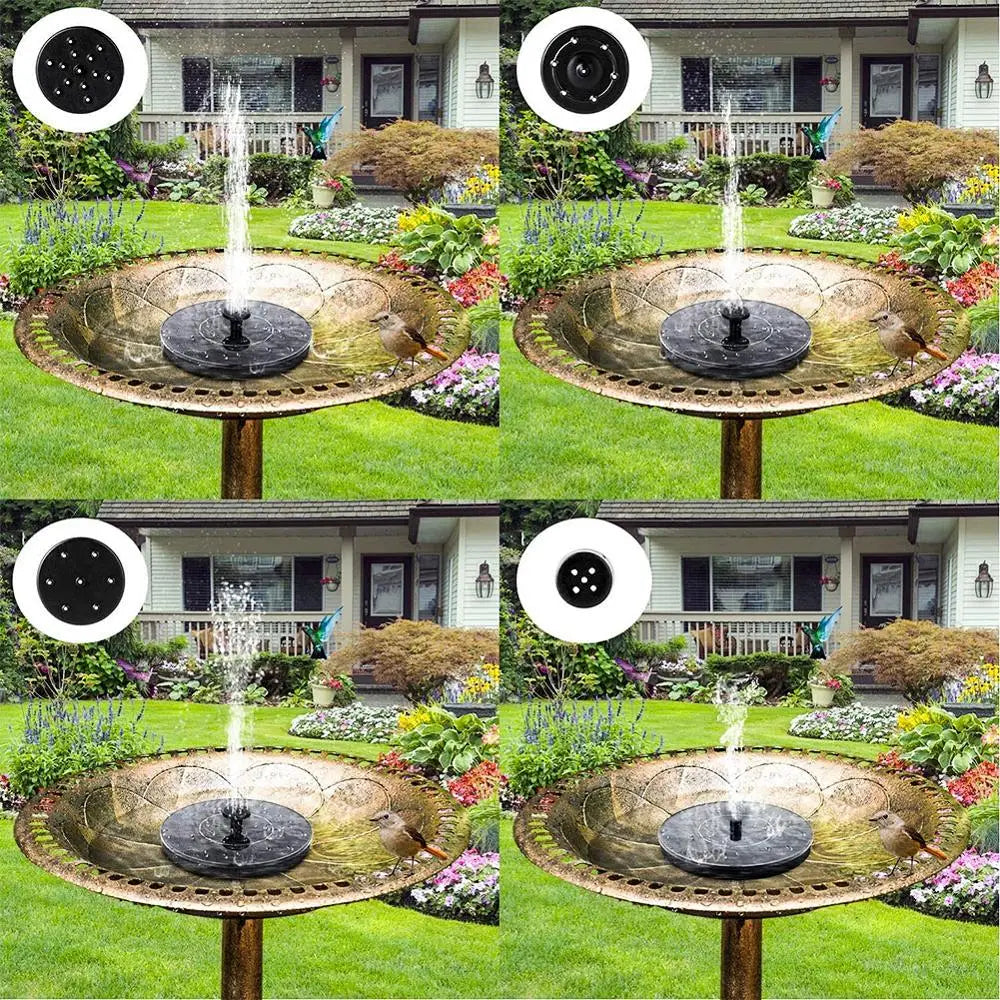 Solar Floating Water Fountain | Bird Bath Garden Pond Pump | Solar Powered Water Feature for Patio & Outdoor Decor