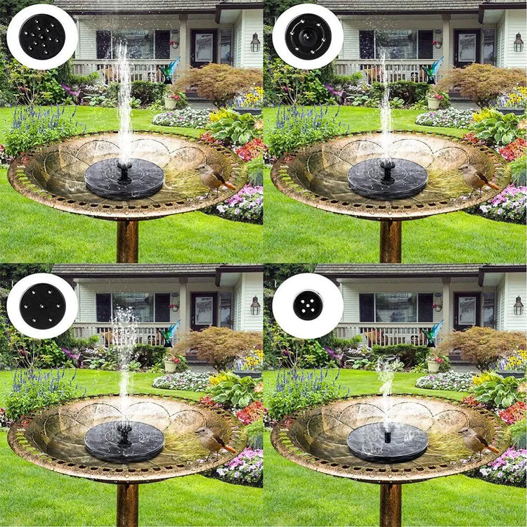 Solar Floating Water Fountain | Bird Bath Garden Pond Pump | Solar Powered Water Feature for Patio & Outdoor Decor