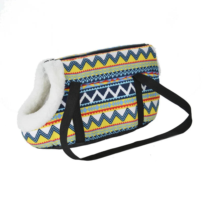 Classic Pet Carrier Sling Bag for Small Dogs – Soft, Portable Puppy and Cat Travel Bag