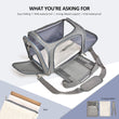 Airline Approved Soft-Side Pet Carrier Bag for Small Dogs and Cats – Breathable, Lightweight Travel Backpack