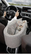 Central Console Dog Car Seat Bed – Portable Pet Carrier for Small Dogs & Cats, Travel Safety Seat