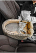 Central Console Dog Car Seat Bed – Portable Pet Carrier for Small Dogs & Cats, Travel Safety Seat
