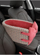 Central Console Dog Car Seat Bed – Portable Pet Carrier for Small Dogs & Cats, Travel Safety Seat
