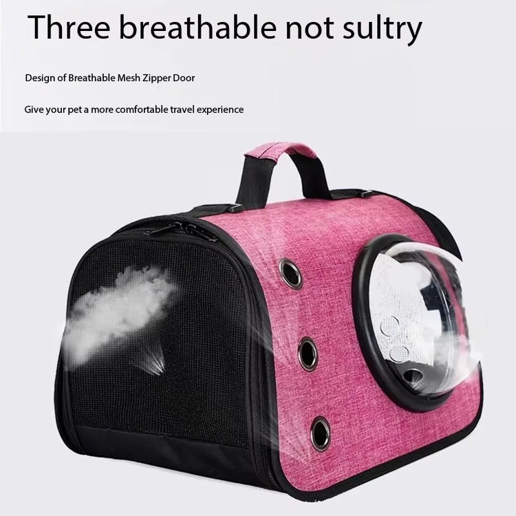 Portable Cat Carrier Bag – 360° Mesh Ventilated | Collapsible Handheld Tote | Small Pet Travel Backpack for Cats/Puppies