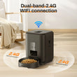 Smart Pet Feeder | Automatic Cat Dog Food Dispenser | Timed Portion Control | 2L Slow Feeder Bowl | LCD Display | Battery Operated | Pet Feeding Machine