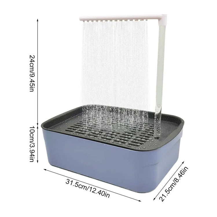 Parrot Automatic Bathtub | Bird Bath - Circulating Water Shower / Parrot Circulation Shower - Pet Bird Bathtub - Bird Cleaning Bath Tub