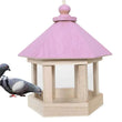 Simple Hanging Wooden Bird House Feeder – Outdoor Bird Shelter for Garden, Balcony, or Deck