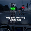 LED Luminous Dog Collar Light Rechargeable Flashing Safety Collar for Nighttime Walking