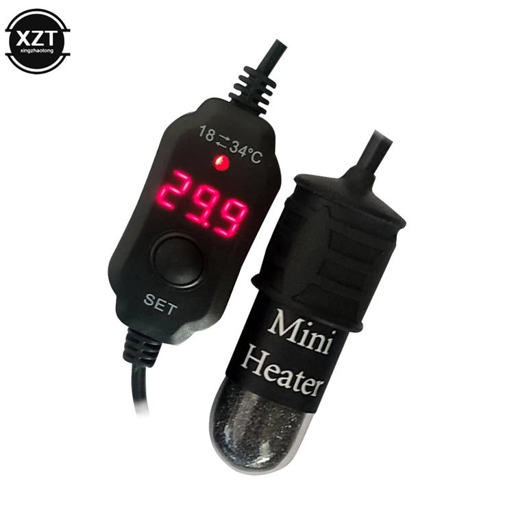 USB Mini Aquarium Heater – Adjustable 18–34°C, Submersible 10W Heating Rod for Small Fish Tanks (2L)