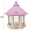 Simple Hanging Wooden Bird House Feeder – Outdoor Bird Shelter for Garden, Balcony, or Deck