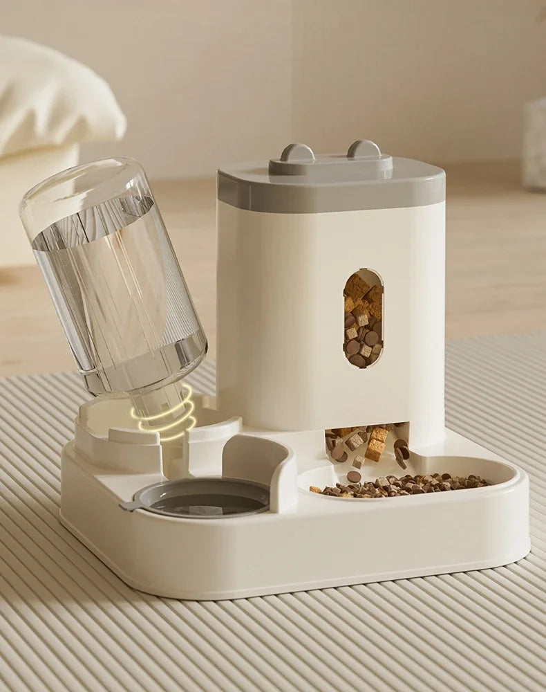 Automatic Pet Feeder with Water Dispenser | 2-in-1 Food & Water Station | For Cats & Small Dogs
