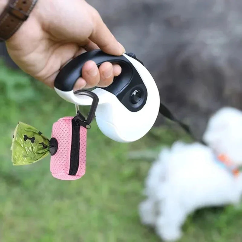 Portable Dog Poop Bag Dispenser – Stylish Pet Waste Bag Holder for Clean Walks