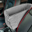 Central Console Dog Car Seat Bed – Portable Pet Carrier for Small Dogs & Cats, Travel Safety Seat