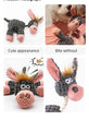 Dog Chew Toy – Donkey Shape Interactive Plush with Squeaker & Molar Training