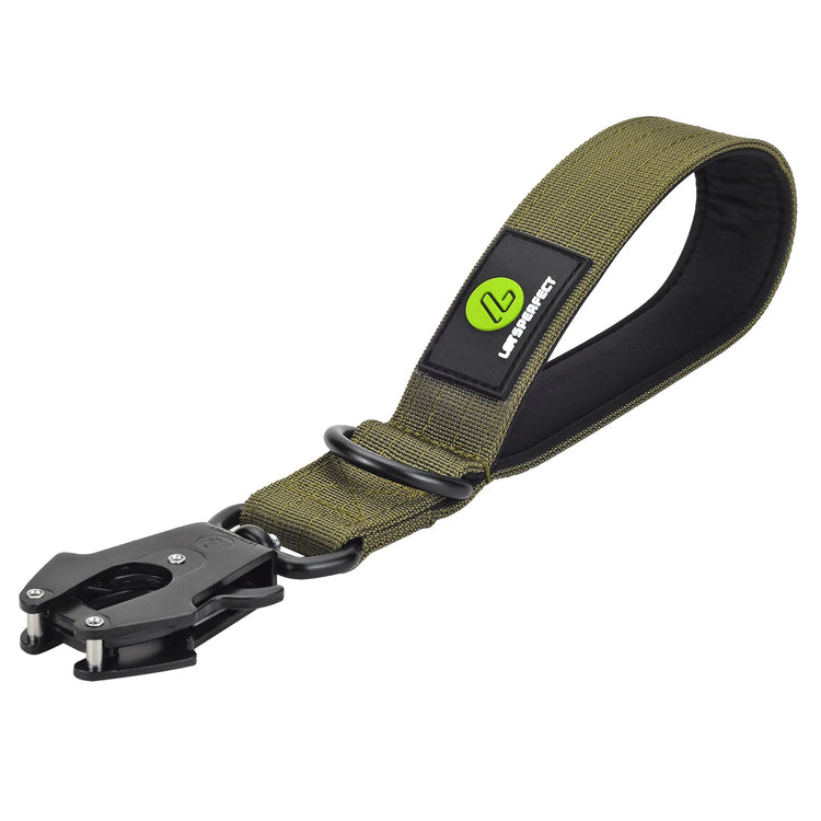 Short Padded Traffic Lead for Dogs – Heavy-Duty Nylon Leash with Quick Release Clip