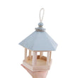 Simple Hanging Wooden Bird House Feeder – Outdoor Bird Shelter for Garden, Balcony, or Deck