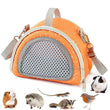 Portable Breathable Small Pet Carrier Bag – Travel Backpack for Hamsters, Guinea Pigs, Rabbits, Reptiles, and More