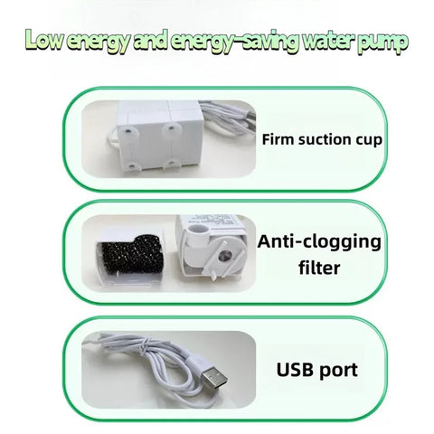 Parrot Shower Basin | Automatic Circulation Bird Bath | Large Bird Bathtub | Bird Cleaning Supplies