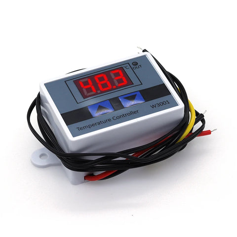 Digital Temperature Controller W3001 – 12V/24V/110V/220V Thermostat with LED Display for Aquarium, Incubator, Heater