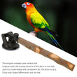 Wood Parrot Perch | Non-Slip Interactive Bird Window Perch with Suction Cups for Small to Medium Birds