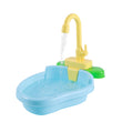 Bird Bath Tub Parrot Automatic Bathtub with Faucet Bird Shower Bathing Tub Bird Feeder Bowl Parrot Automatic Bathtub Pool Supply
