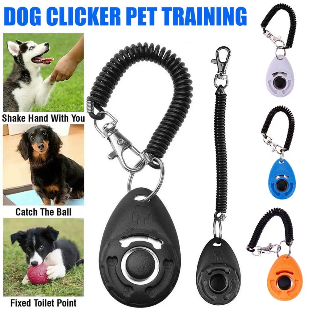 Dog Training Clicker with Adjustable Wrist Strap | Portable Pet Trainer Tool