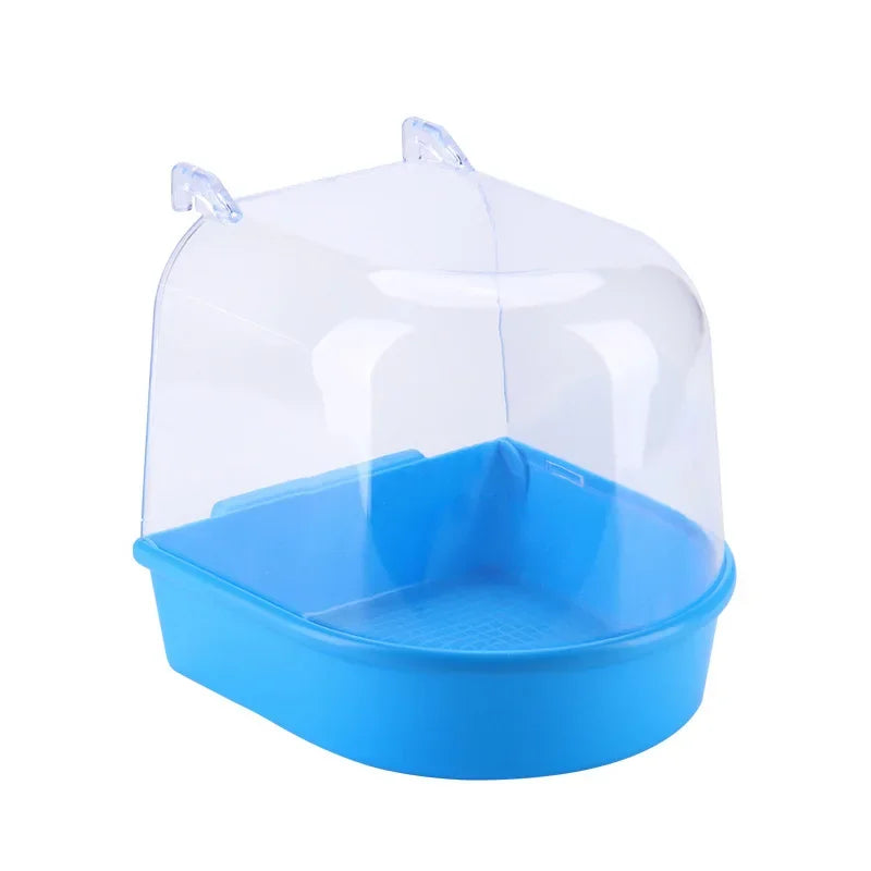 Bird Hanging Bath Cube | Parrot Bathtub for Cage | Small Bird Shower Box for Cockatiel, Lovebird, Budgerigar, Canary
