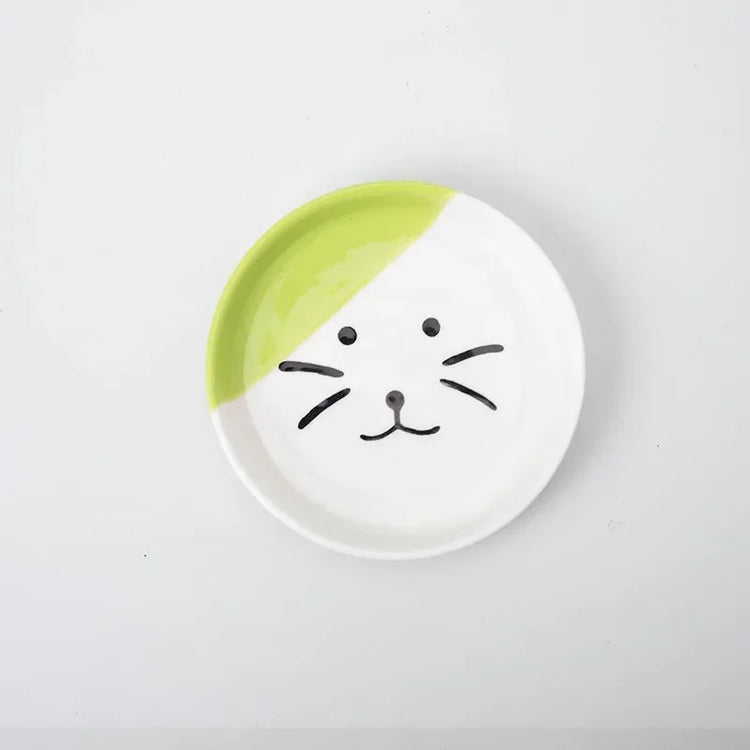 Ceramic Cat Food Bowl | High Foot Raised Pet Bowl | Cat Dog Feeding Dish | Cervical Spine Care | Outdoor Ceramic Bowl with Iron Stand | Anti-Tip Pet Feeder