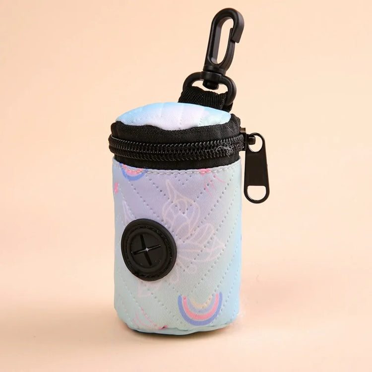 Hangable Dog Poop Bag Dispenser with Zipper – Portable, Lightweight Waste Bag Holder for Dog Walking, Cute & Convenient