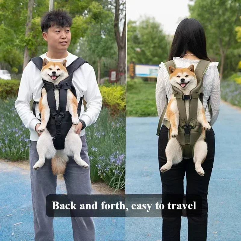 Chest Pet Bag Large Dog Backpack – Convenient and Comfortable Carrier for Medium Breeds