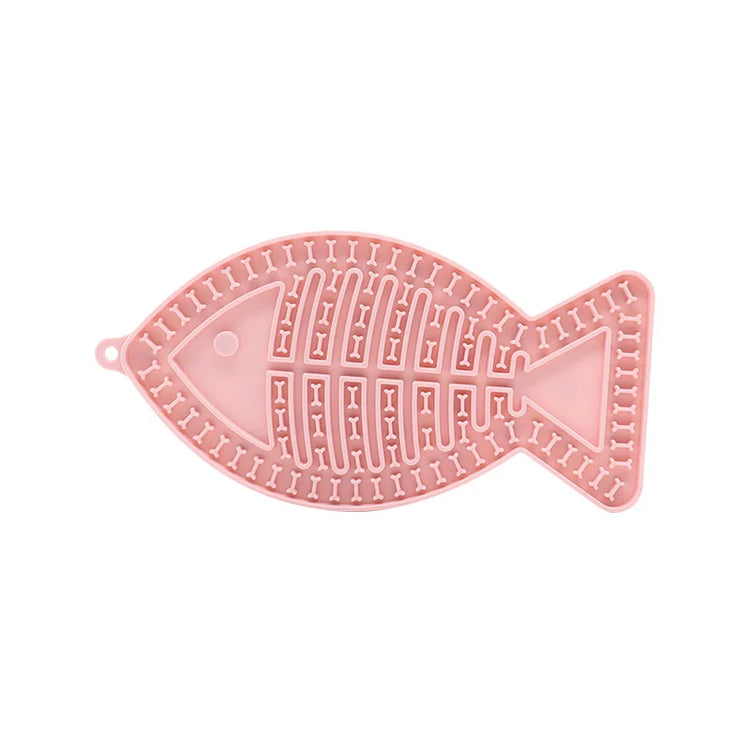 Silicone Pet Licking Mat for Cats/Dogs | Anti-Choking Slow Food Bowl | Bath Distraction Plate | Pet Supplies Cutlery
