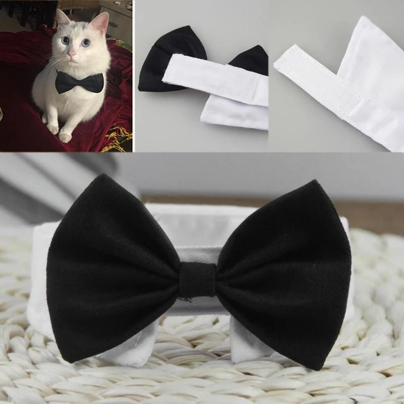 Dog Cat Bow Tie | Pet Costume Necktie Accessories Collar - Small Dogs | Puppy Grooming | Dog Accessories - Bandana