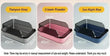 Cat Litter Box | High Side Thicken Semi Enclosed | Splashproof Large Capacity Tray | Removable Scoop | Easy Clean Cat Toilet