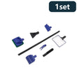 5-in-1 Aquarium Cleaning Tool Set – Fish Net, Gravel Rake, Algae Scraper, Sponge Brush & Plant Fork