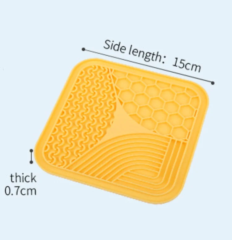 Silicone Pet Licking Mat for Cats/Dogs | Anti-Choking Slow Food Bowl | Bath Distraction Plate | Pet Supplies Cutlery