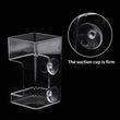 Aquarium Feeding Ring Floating Food Tray with Suction Cup – Transparent Acrylic Fish Feeder