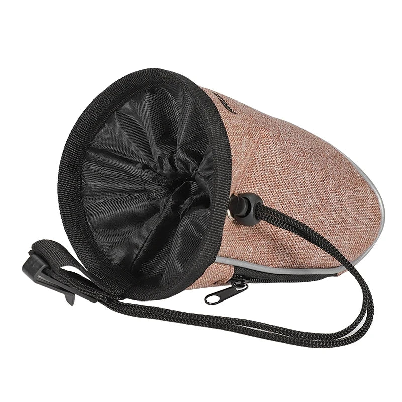 Dog Treat Training Pouch with Poop Bag Dispenser – Outdoor Pet Snack Bag for Toys, Kibble & Treats