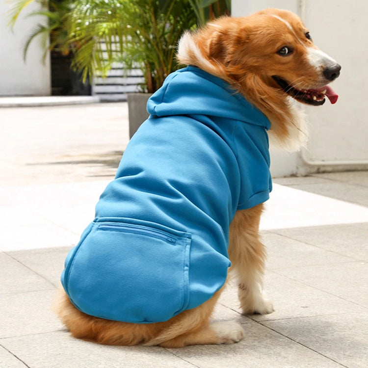Winter Pet Clothes Dog Warm Hoodies Thermal Big Dog Coat Puppy Clothing For Small Medium Dogs Puppy Vest Jacket With Pockets